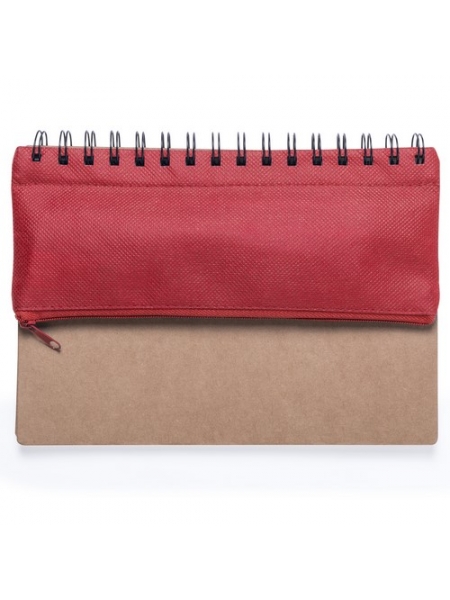 Taccuino ecologico cm 15,5x21 in cartone riciclato con astuccio colorato