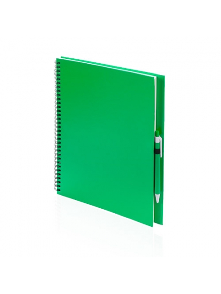 Taccuini ecologici a spirale cm 15x18,2x1,9 con cover soft-touch in cartone riciclato
