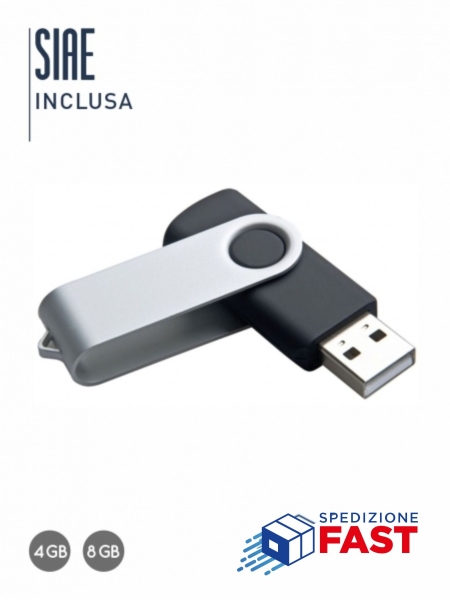 Chiavetta USB 8gb o 4gb Slim