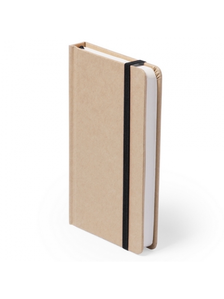 Block notes ecologici cm 9,5x14,5x1,5 con copertina in cartone riciclato