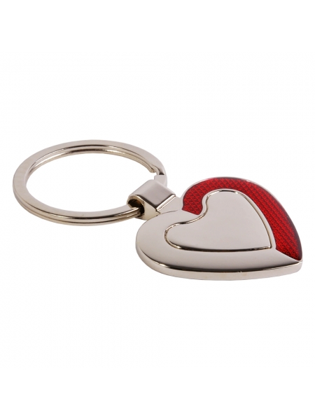 Portachiavi in metallo a forma di cuore