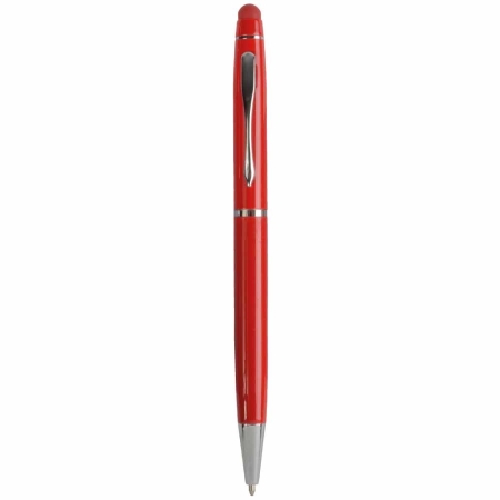 Penna twist colorata in metallo con touch screen