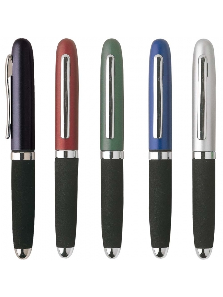 Penne personalizzate piccole in gomma con cappuccio in metallo
