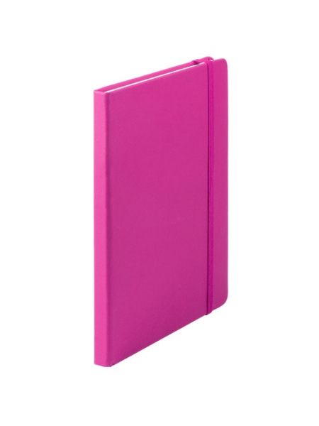 Block notes colorati cm 14,7x21x1,5 con fogli bianchi ed elastico