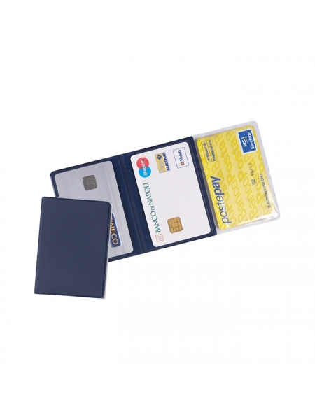 Porta credit card e tessere a 3 ante cm 6,5x9,5 in TAM