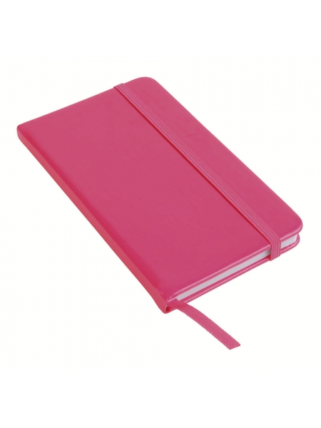 Taccuini FLUO in PU gommato cm 9x14 con elastico - 160 pagine fogli a righe