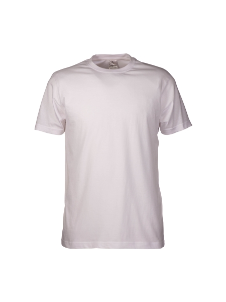 T-Shirt bianca adulto in cotone pettinato 100%