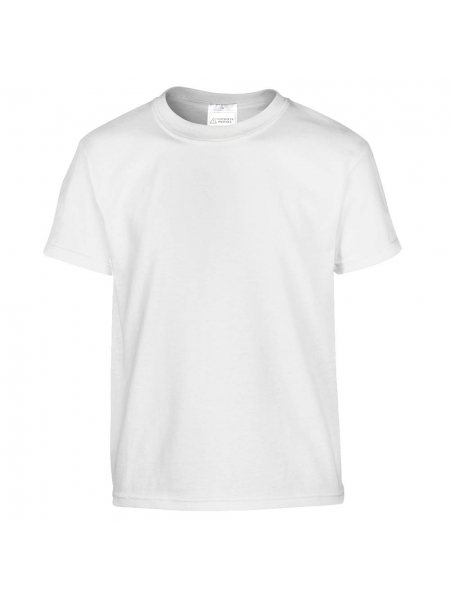 T-Shirt bianca adulto in cotone pettinato 100%