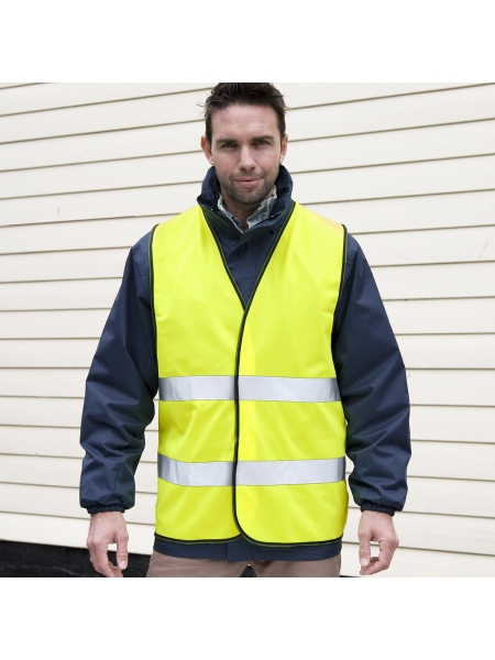 Gilet ad ampia vestibilità con fasce riflettenti