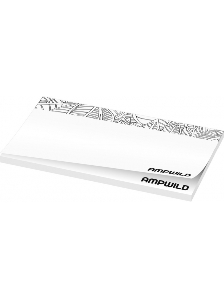 Foglietti adesivi Sticky-Mate® Budget mm 127x75 - 50 fogli carta bianca - stampa colore nero