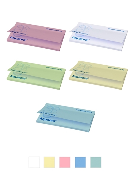 Personalizzazione block notes carta colorata con logo