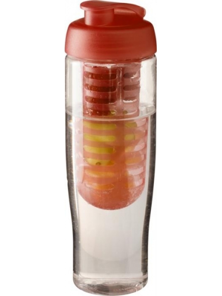 Borraccia sportiva H2O Tempo® da 700 ml con coperchio a scatto e infusore