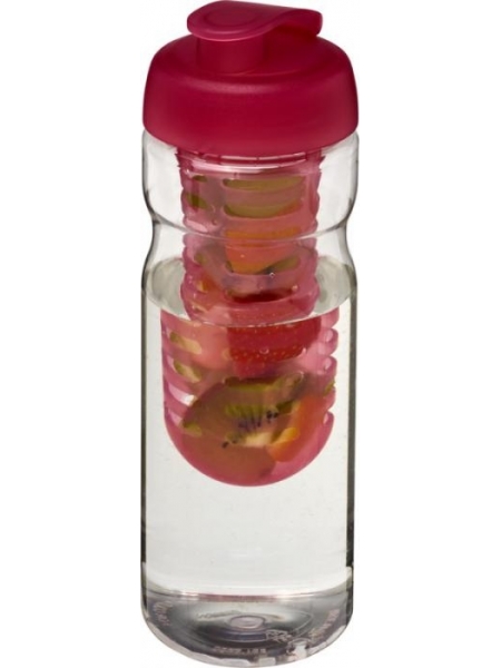 Borraccia sportiva H2O Base® da 650 ml con coperchio a scatto e infusore