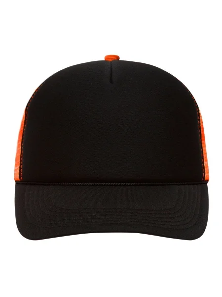 cappellino-trucker-5-pannelli-personalizzato-myrtle-beach-retro-mesh-cap-black-neon-orange-32.webp