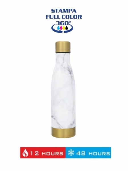 Borraccia termica da 500 ml con isolamento sottovuoto in rame Vasa marble