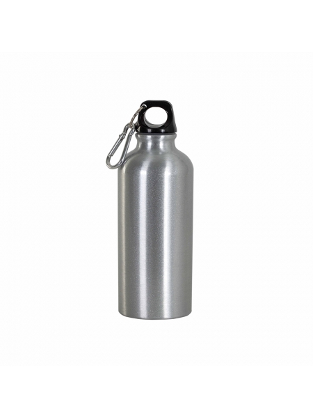 Borraccia alluminio con moschettone 400 ml