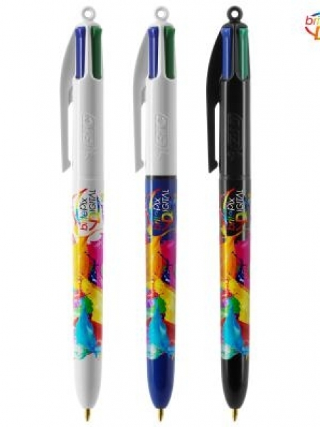 Penne Bic 4 Colours con cordoncino digital