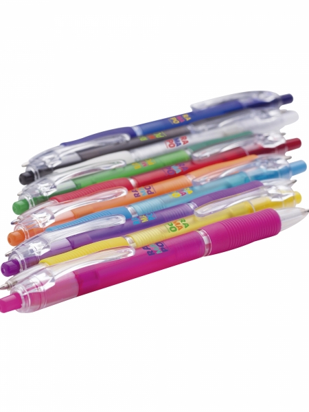 Penna Bic Click in plastica con finitura trasparente