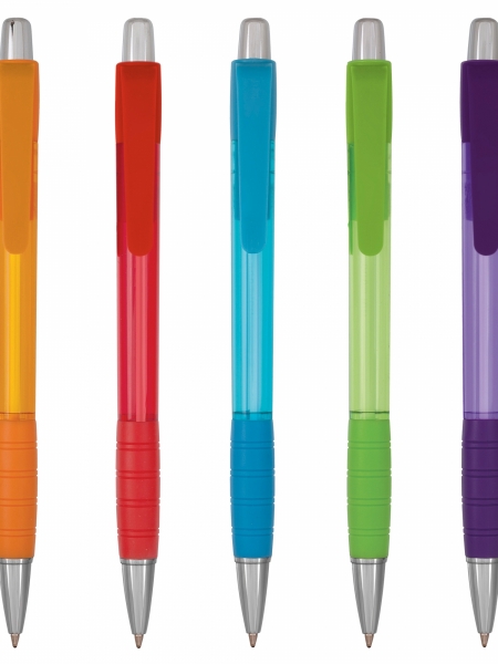 Penne Bic blu Striped Grip