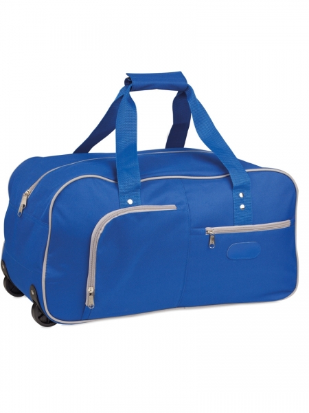Borsone trolley a 2 ruote in poliestere cm. 26x51x26