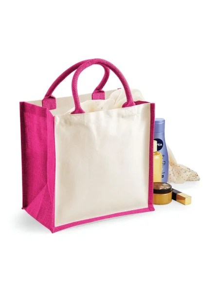 Shopper personalizzate in juta e cotone Printers 30x30x19 cm