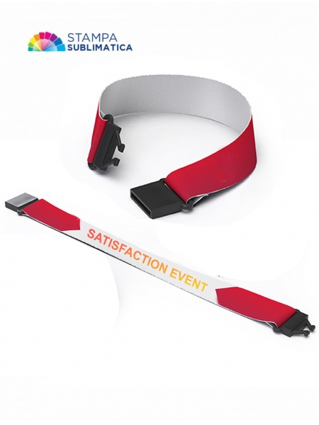 Braccialetti di tessuto personalizzati 15 cm