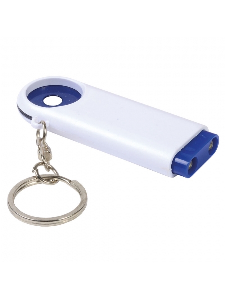 Portachiavi con gettone per carrello spesa e luce a 2 led