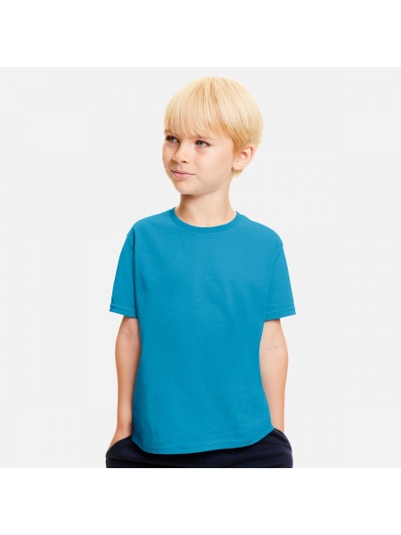 T-shirt bambino Iconic colorata Fruit of the loom