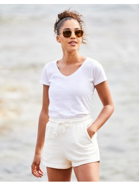 Maglietta donna personalizzata Fruit of the Loom 150 V-Neck T