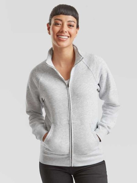 Felpa donna personalizzata Fruit of the Loom Premium Sweat Jacket