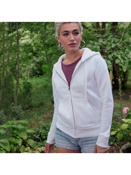 Felpa donna Premium bianca Fruit of the Loom