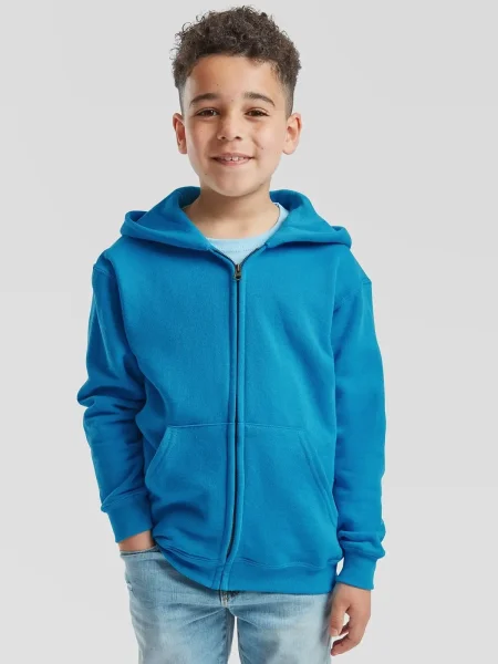 Felpa bambino personalizzata Fruit of the Loom Classic Hooded Sweat Jacket