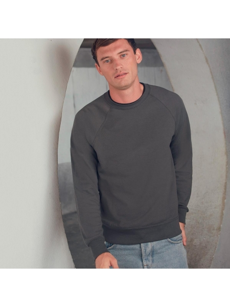 Felpa uomo Lightweight Raglan Sweat  Fruit of the Loom
