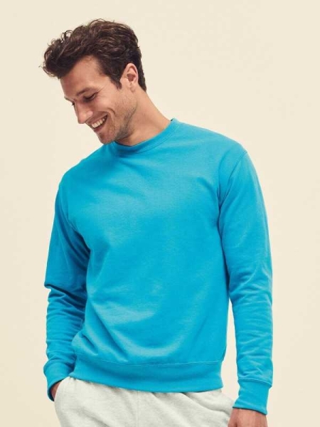 Felpa uomo personalizzata Fruit of the Loom Lightweight Set-In Sweat