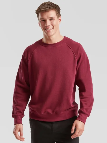 Felpa uomo personalizzata Fruit of The Loom Classic Raglan Sweat