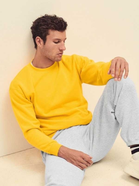 Felpa uomo personalizzata Fruit of the Loom Classic Set-In Sweat