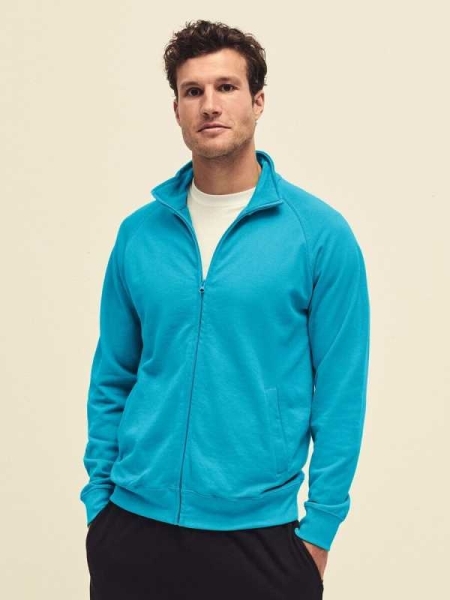 Felpa uomo personalizzata Fruit of the Loom Lightweight Sweat Jacket