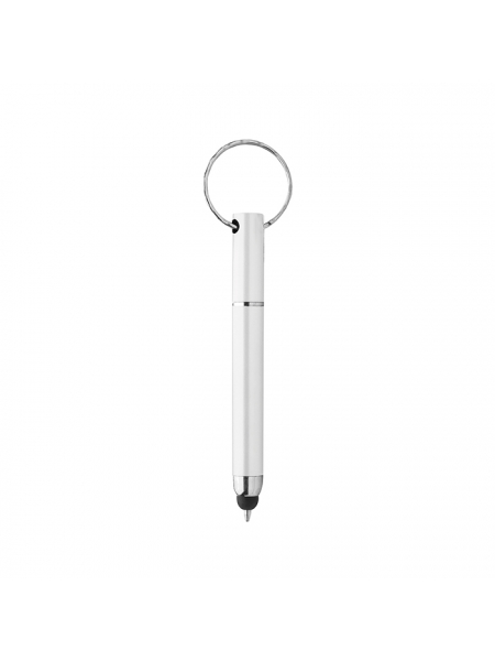 Penne a sfera con anello portachiavi e gommino per touch screen