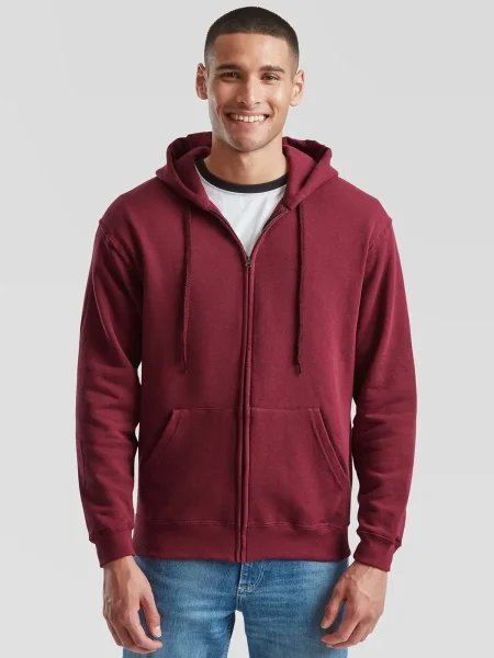 Felpa unisex personalizzata Fruit of the Loom Classic Hooded Sweat Jacket