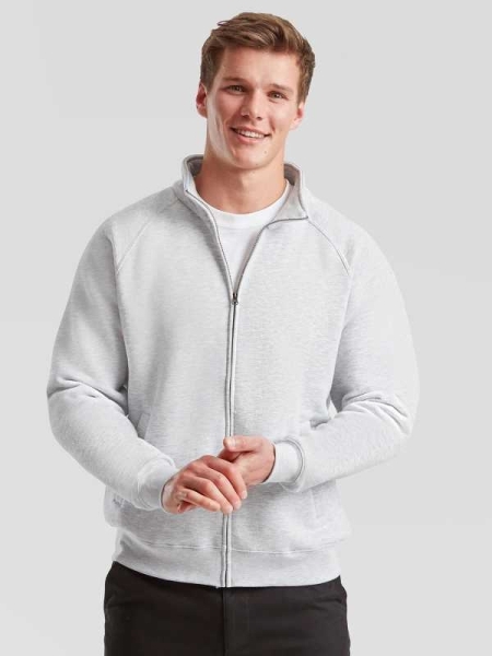 Felpa uomo personalizzata Fruit of the Loom Premium Sweat Jacket