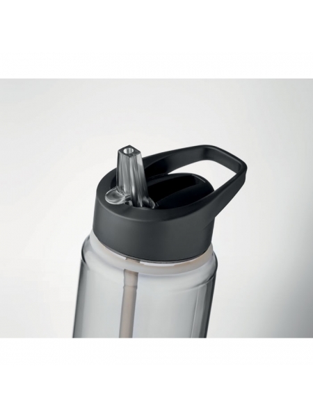 Borraccia in tritan da 750 ml con anelli in silicone e cannuccia