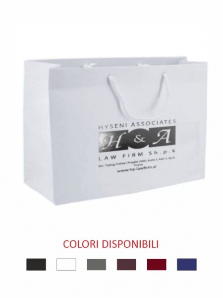 Buste in carta Elegant con stampa a caldo - 54x13x36 cm