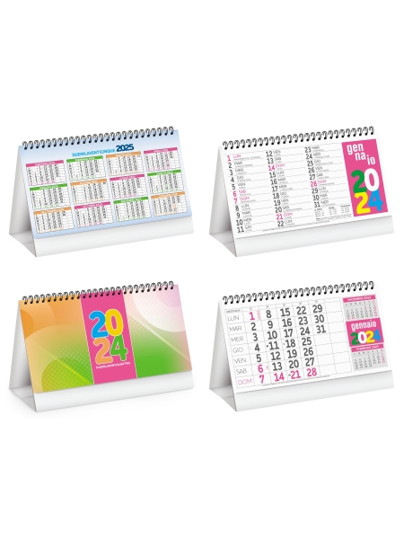 Calendario da tavolo personalizzato Color Table 19 x 14,5 cm