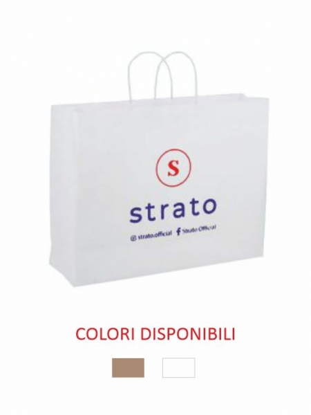 Sacchetti carta kraft da personalizzare con logo centrale