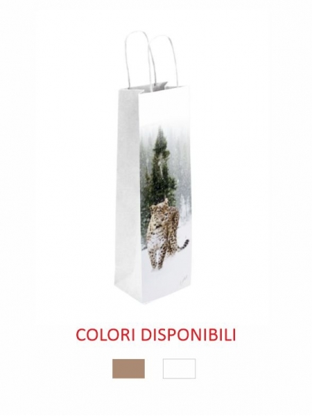 Buste in carta kraft da 12x9x39 cm - Personalizzazione full color area totale