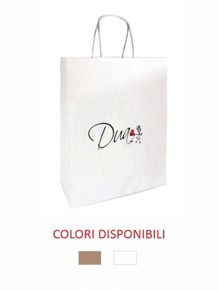 Busta in carta 16x7,5x24 cm - Personalizzazione full color in Area Centrale