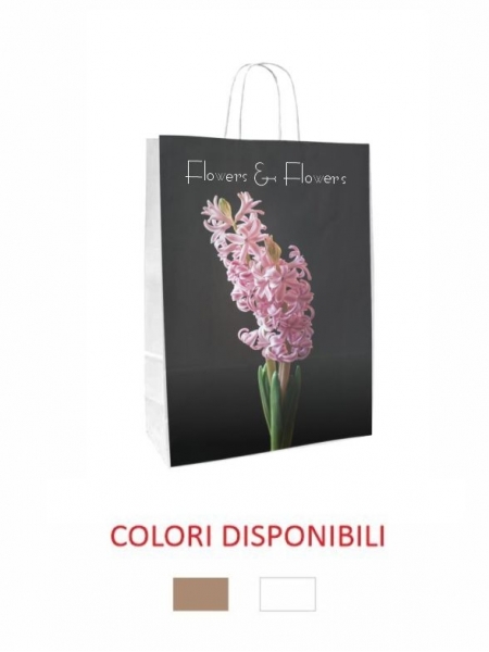 Busta in carta 16x7,5x24 cm - Personalizzazione full color Stampa totale
