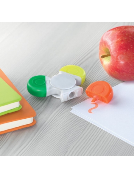 Evidenziatori Spinner antistress 3 colori