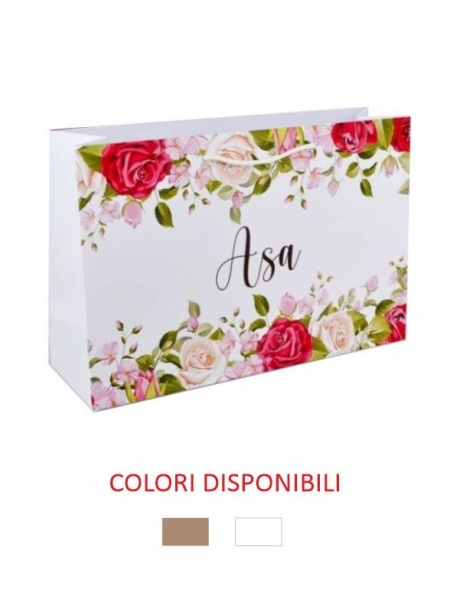 Busta in carta 45x14x36 cm - Personalizzazione full color Stampa totale