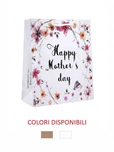 Busta in carta 26x12x37 cm - Personalizzazione full color Stampa totale